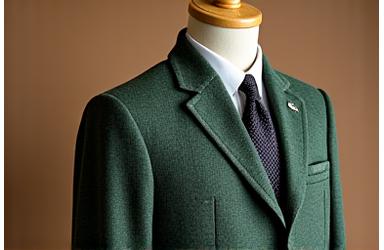 Stylish green tweed jacket for men